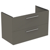 Ideal Standard i.Life B 1000mm 2 Drawer Vanity Unit - Matt Quartz Grey