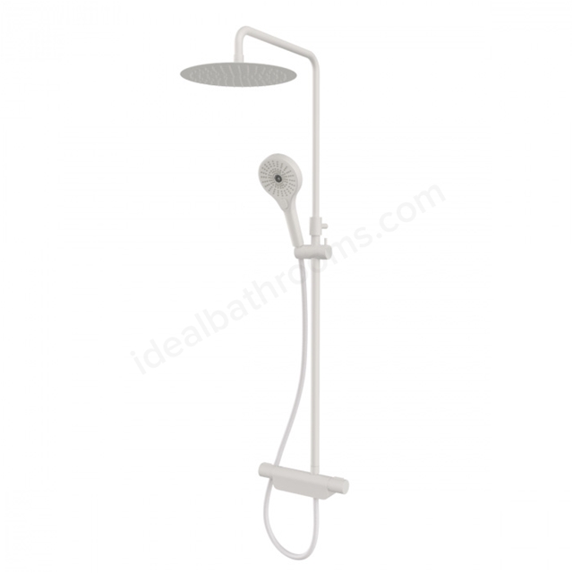 Midas 220 Shower Column - Matt White