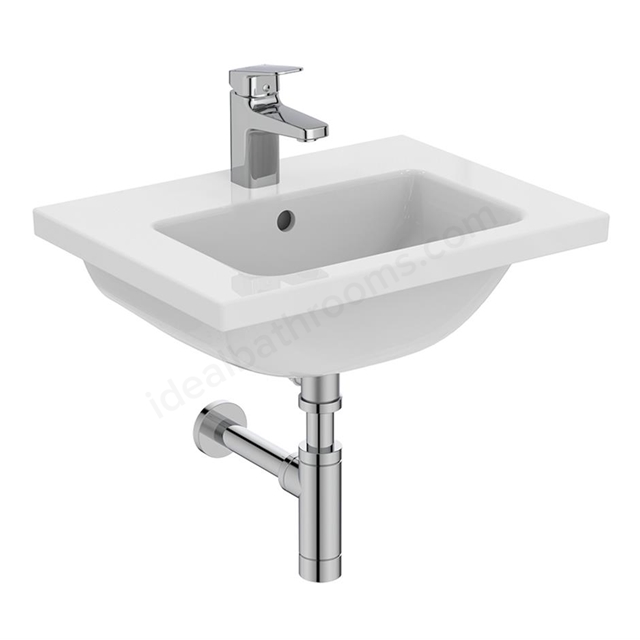 Ideal Standard i.life S 510mm Compact Vanity Washbasin - White