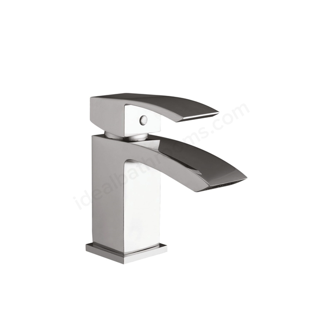 Scudo Descent Deck Mounted 1 Handle Basin Mixer w/ Waste - Chrome