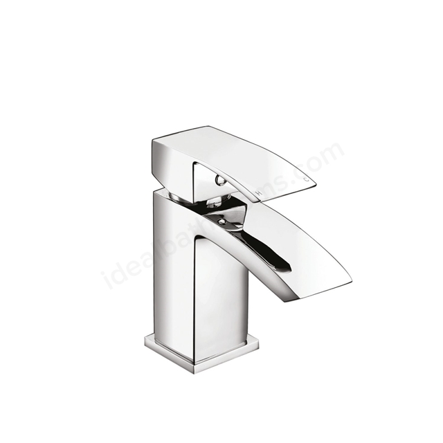 Scudo Descent Deck Mounted 1 Handle Basin Mixer w/ Waste - Chrome