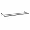 Scudo Delta Wall Mounted Double Towel Bar - Chrome