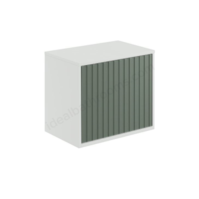 Scudo Alfie 540mm x 476mm x 16mm  Fluted Drawer Front - Reed Green