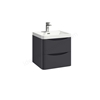 Scudo Bella 496mm x 446mm x 447mm Wall Mounted Vanity Unit - Matt Grey