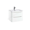 Scudo Bella 596mm x 450mm x 448mm Wall Mounted Vanity Unit - White