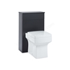 Scudo Muro 500mm x 830mm x 255mm Floorstanding WC Unit - Matt Grey