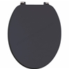 Scudo Vinyl MDF Round Seat Soft Close Top Fix - Indigo Blue