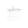 Scudo Bella 600mm x 450mm 1 Tap Hole Vanity Basin - White