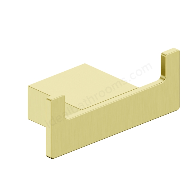 Scudo Roma Wall Mounted Robe Hook - Brushed Brass