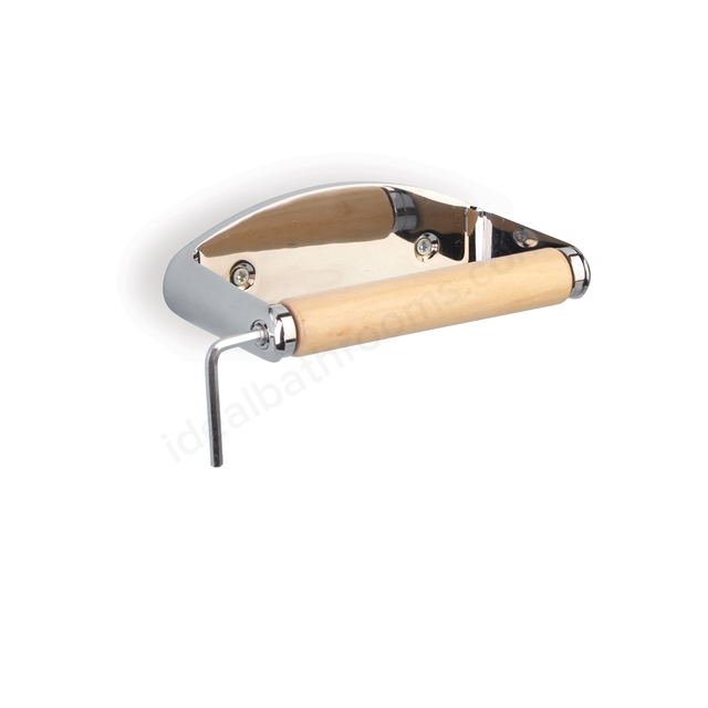 Bathex Essential Locking Toilet Roll Holder - Chrome