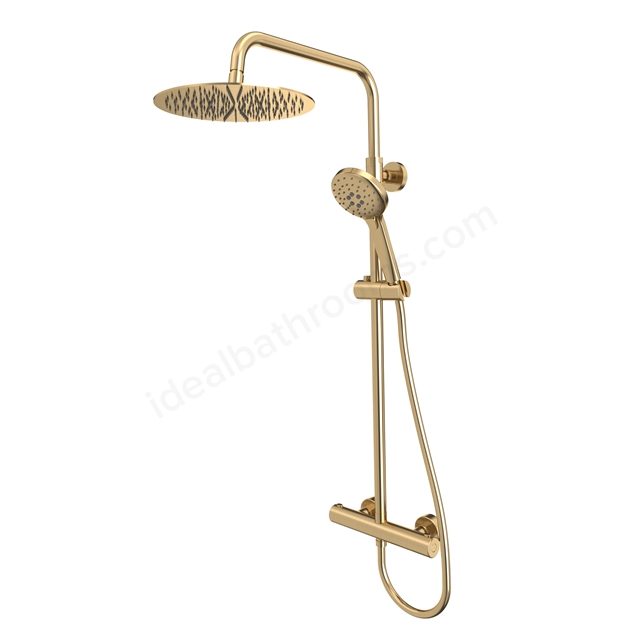 Tavistock Quantum Dual Function Bar Shower System Brushed Brass