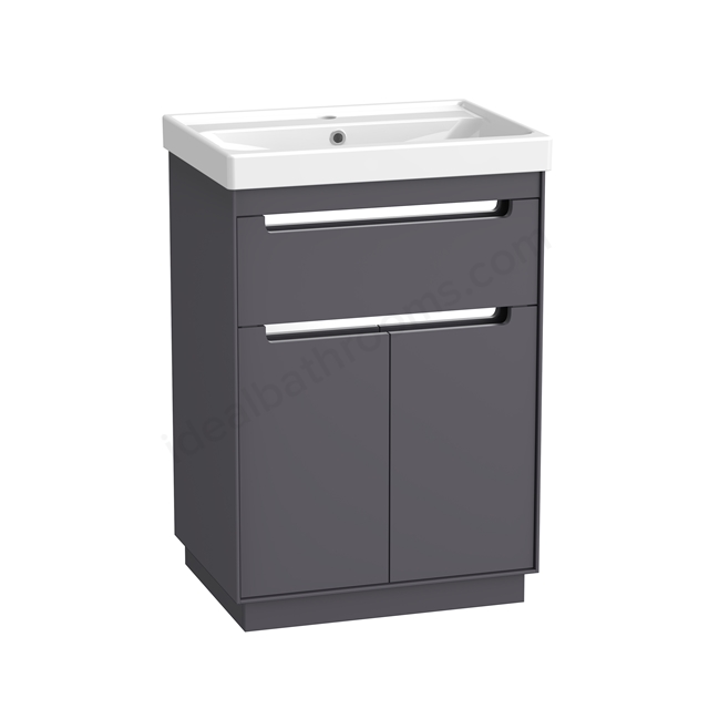 Tavistock Acumen 600 Floorstanding basin unit - Storm Grey