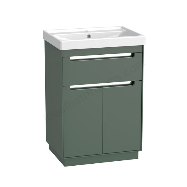 Tavistock Acumen 600 Floorstanding basin unit - Viridian Green