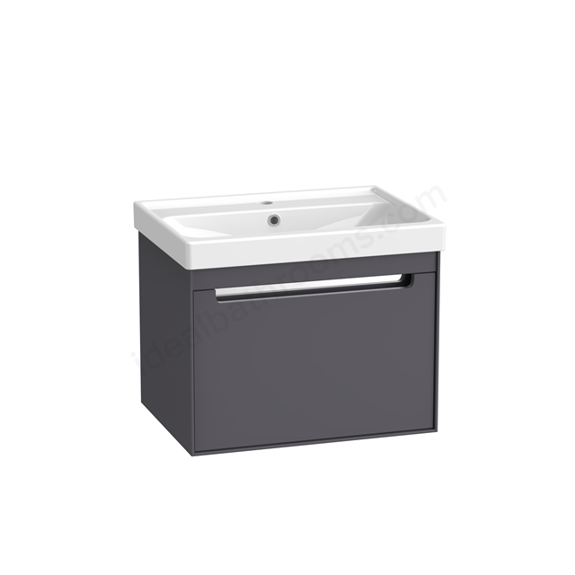 Tavistock Acumen 600 Wall hung basin unit - Storm Grey