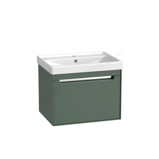 Tavistock Acumen 600 Wall hung basin unit - Viridian Green