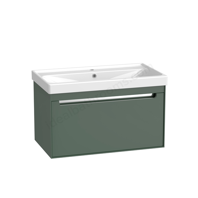 Tavistock Acumen 800 Wall hung basin unit - Viridian Green