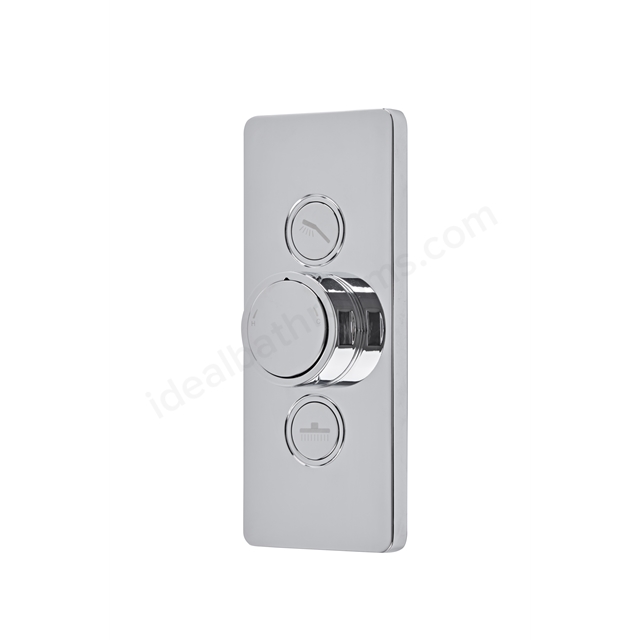 Tavistock Axiom Dual Function Push Button Shower Valve Chrome