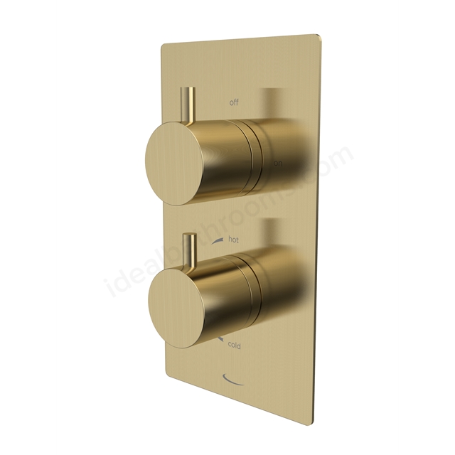 Tavistock Quantum Dual Function Shower Valve Brushed Brass