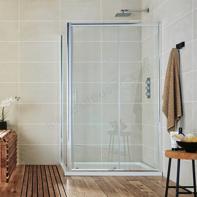 Essential Spring2 Sliding Shower Door 1000mm