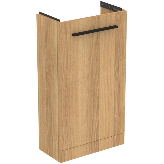 Ideal Standard i.life Floorstanding Guest Washbasin Unit with 1 Door - Natural Oak