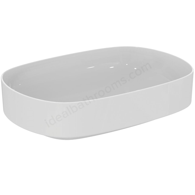 Atelier Linda X oval vessel washbasin without overflow; white