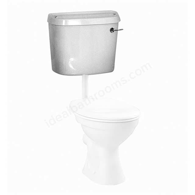 Vitra ARKITEKT Low Level Cistern; Single Flush; 6 Litre; White (Fitting pack CP538 needs to be purchased separately)