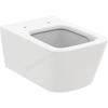 Atelier Blend Cube wall mounted wc bowl with horizontal outlet; silk white