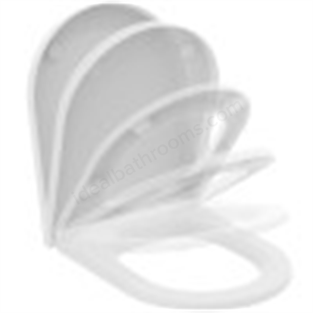 Atelier Blend Curve toilet seat and cover; slow close; silk white