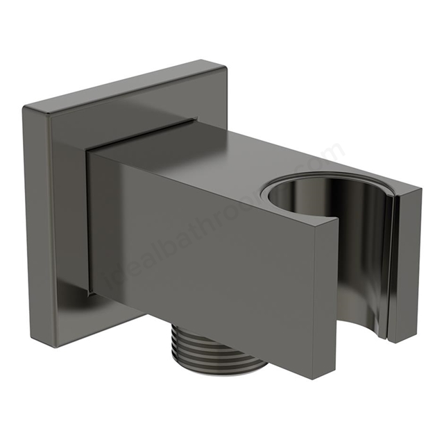 Atelier Idealrain Square Shower Handset Elbow Bracket - Magnetic Grey