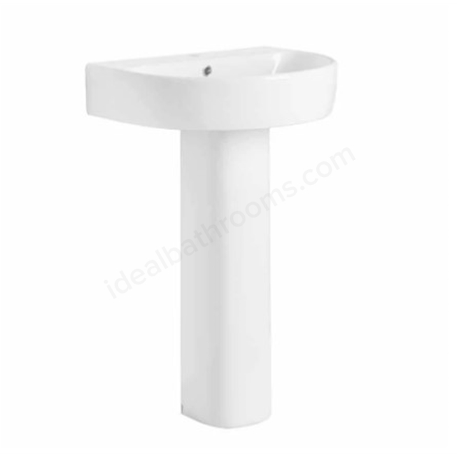 Tavistock Aerial 550mm x 435mm x 120mm Pedestal Basin - White