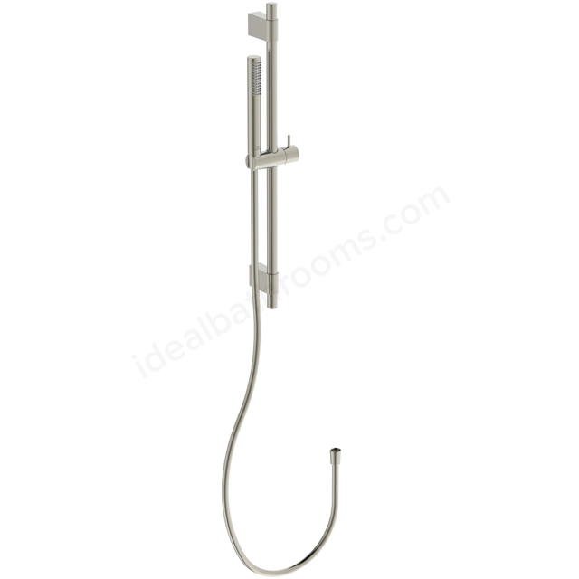 Atelier Idealrain Stick Shower Kit w/ 1 Function Handspray; 600mm Rail; 1.75m Flex Hose - Silver Storm