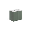 Scudo Alfie 600mm Fluted Vanity Unit Reed Green