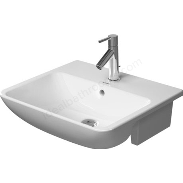 Duravit Me by Starck semi recessed washbasin 550mm