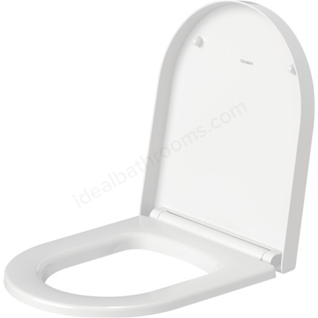 Duravit Me by Starck toilet seat and cover, white Ideal Bathrooms