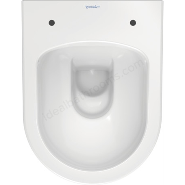 Duravit Me by Starck compact wall mounted toilet; rimless