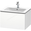 Duravit L cube vanity unit; wall hung; White Gloss; 1 Drawer; 620x481mm