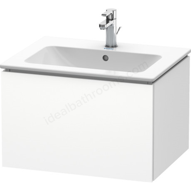 Duravit L cube vanity unit; wall hung; White Gloss; 1 Drawer; 620x481mm