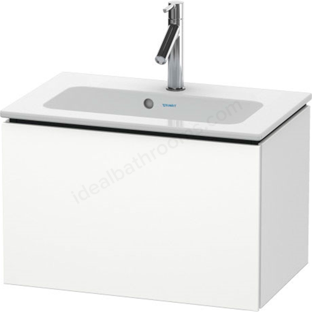 Duravit L cube vanity unit; wall hung; White Gloss; 1 Drawer; 620x391mm