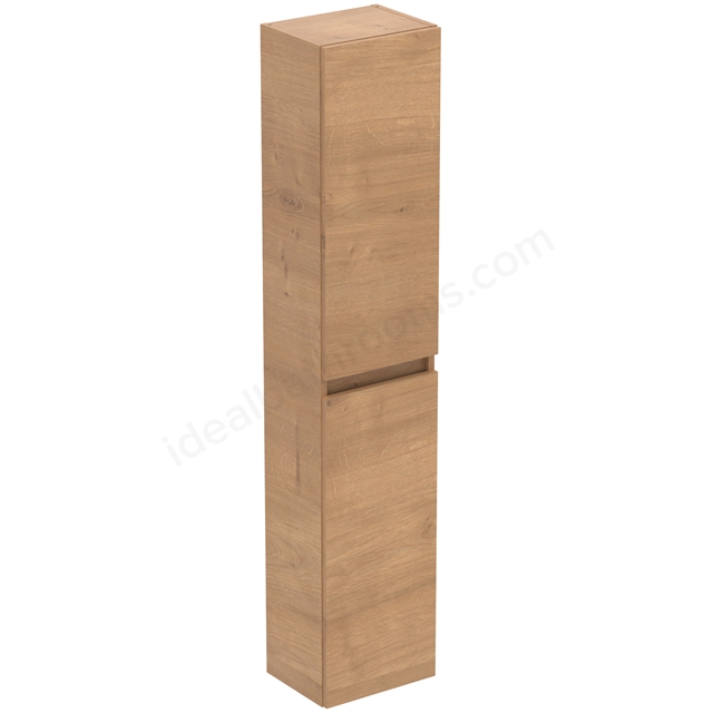 Ideal Standard Eurovit+ 30cm Tall Column Unit with 2 Doors - Natural Oak