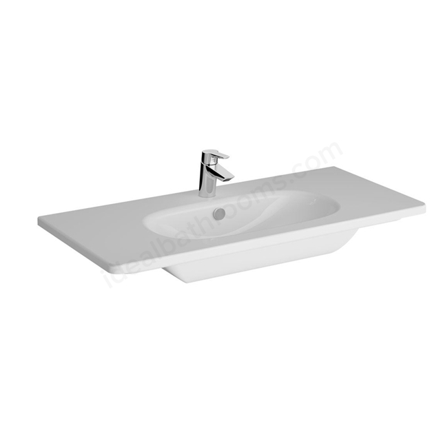 VitrA Zentrum 100cm Basin; 1TH inc Overflow Hole