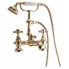 Harrogate Bath Shower Mixer with Cradle - Aged Brass