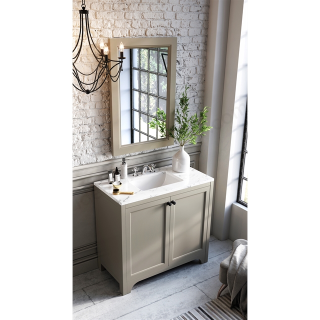 Harrogate Carrara White 910 Countertop For Undercounter Basin 