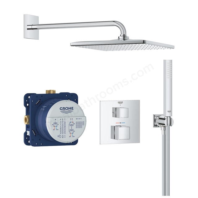 Grohe GrohTherm Cube Concealed 2 Function Shower System 310