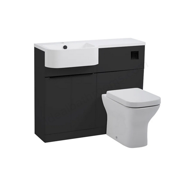 Tavistock Match 1000mm Unit & Basin Left Handed - Gloss Clay