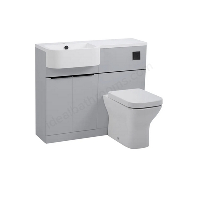 Tavistock Match 1000mm Unit & Basin Left Handed - Gloss Grey