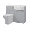 Tavistock Match 1000mm Unit & Basin Right Handed - Gloss Grey