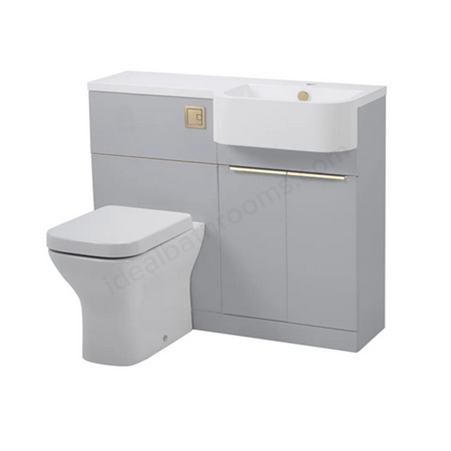 Tavistock Match 1000mm Unit & Basin Right Handed - Gloss Grey