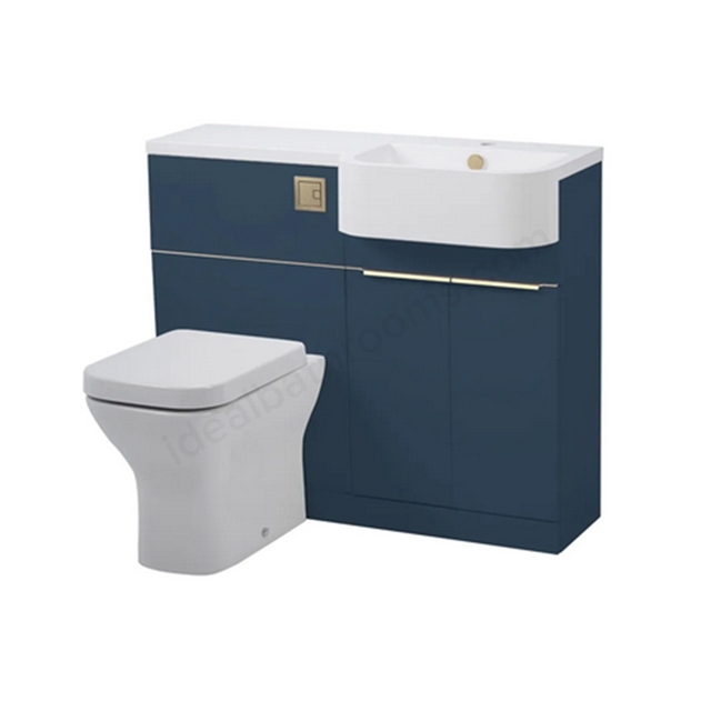 Tavistock Match 1000mm Unit & Basin Right Handed - Oxford Blue