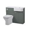 Tavistock Match 1000mm Unit & Basin Right Handed - Viridian Green