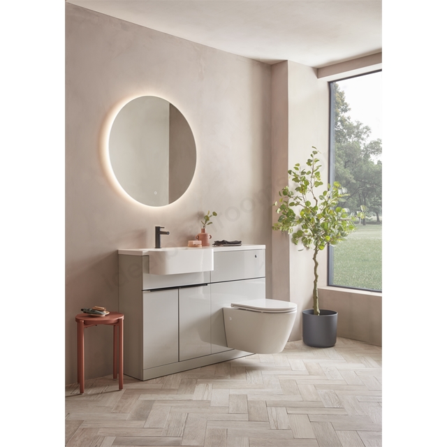 Tavistock Match 1200mm Unit & Basin Left Handed - Gloss Grey